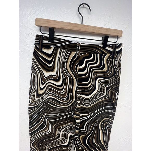 Motel Denim Jeans NWT 70s Ripple Flair Boot Cut Black Brown Size Small 28” - Picture 6 of 6